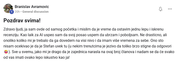 Branislav: uspeo sam da ubrzam i poboljšam svoj posao